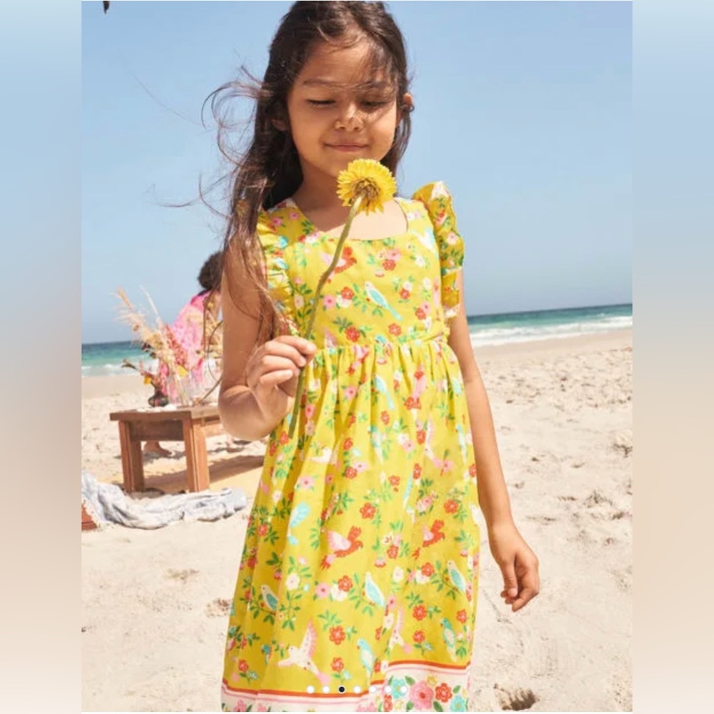 Mini Boden Bow Back Dress. Girls 8-9Y NWT